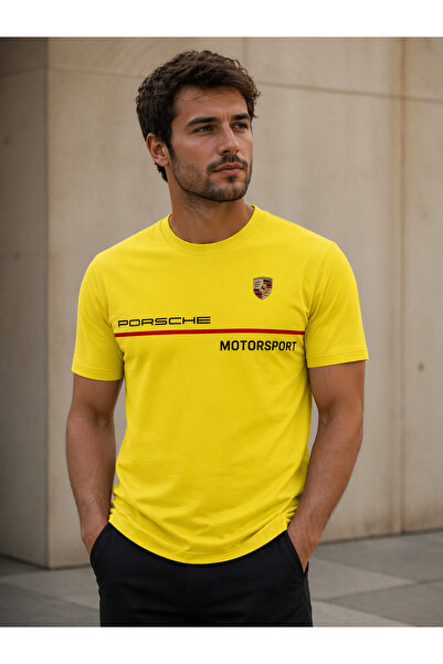 Farah Tekstil Tricou bărbătesc din bumbac cu gâtul rotund, Lycra, cu imprimeu...