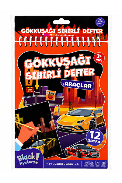 TOMBİ-X Gökkuşağı Sihirli Defter - Araçlar 12 sayfa
