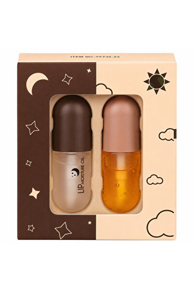 Kiss Beauty Luciu de buze cu efect de mărire, set de 2 piese