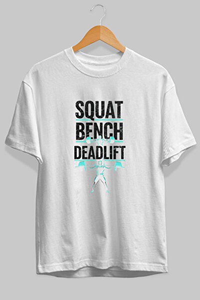 Ankhises Squat Bench Deadlift 3 Υπερμεγέθη μπλουζάκια με στάμπα στο μπροστινό...
