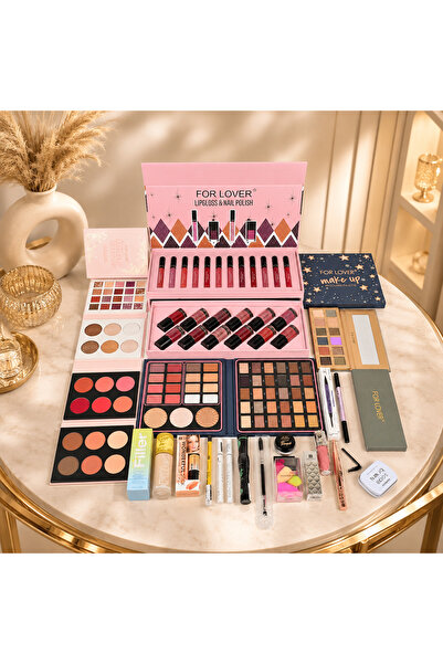 FOR LOVER Fourlover Collection Luxury Full Set Makeup Kit with Eyelashes Eyes...