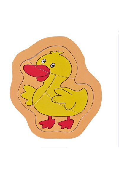 OEM Puzzle Rață din Lemn (4 piese) 15 x 13.2 cm
