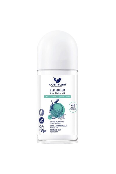 Cosnature Roll-on cu lime bio si menta fara aluminiu