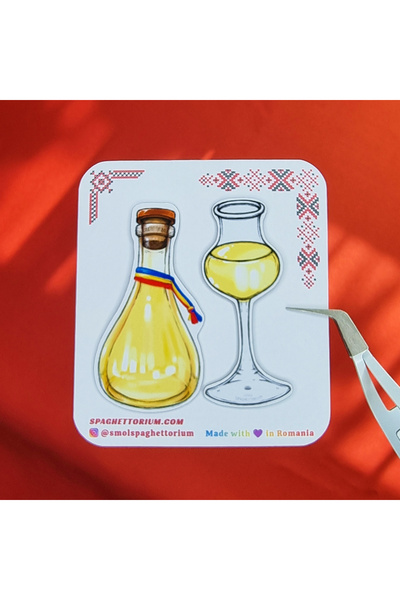 Smol Spaghettorium Set 2 magneți românești de frigider cu palincă, făcuți de ...