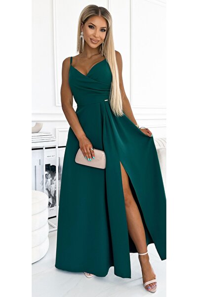 OEM Rochie Dama Maxi, Dungi, Numoco, Verde Eleganta Model 2114