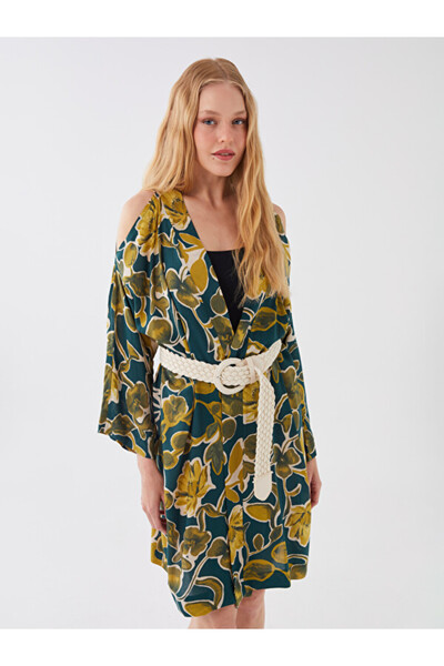 LC Waikiki I Shawl Roba Γυναικείο κιμονό με κεντημένο γιακά από βουάλ από το ...