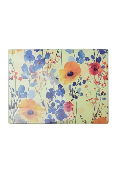 MONDEX Tocător din sticlă Allesken Aria 40 x 30 cm Floral 1 buc.