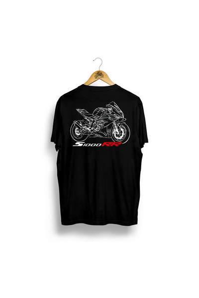 Turkish Riders S1000 Rr 2023+ / 100% Cotton 24/1 Fabric Premium Black and White Tshirt