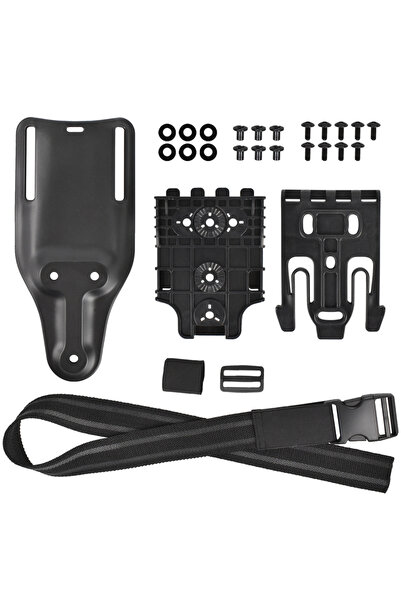 Choice Black 3pcs Quick Release Drop Leg Holster Kit with QLS 19/22 Adapter -...