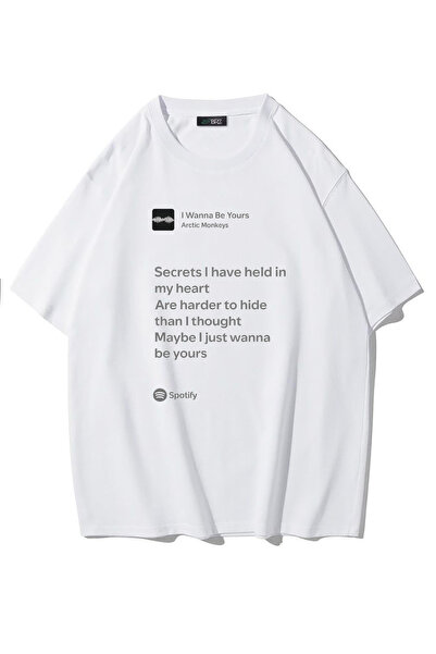 BRZ COLLECTION Унисекс овърсайз тениска  "I Wanna Be Yours " на Arctic Monkey...