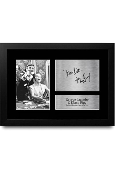 HWC Trading FR A4 George Lazenby & Diana Rigg James Bond On Her Majesty's Sec...