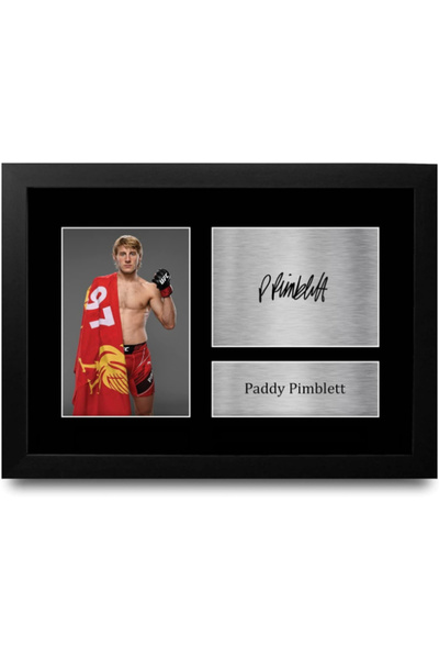 HWC Trading صورة موقعة مطبوعة لـ FR A4 Paddy the Baddy Pimblett من UFC، هدايا...