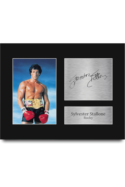 HWC Trading Sylvester Stallone Rocky Gifts USL Printed Signed Autograph Pictu...
