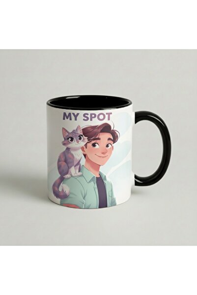 Petgifts Cana Cadou Personalizat Amuzanta Cu Mesaj My Spot - Ceramica 330 Ml