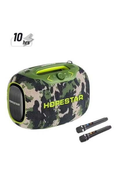 Hopestar Party Box 120W Portable Bluetooth Speaker with Dual Wireless Mics, I...