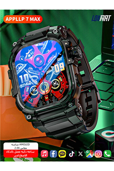 LOKMAT 4g Lte Smart Watch Sim Card Supported Heart Rate Sleep Monitor Full To...