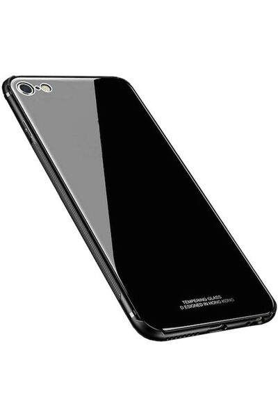 OEM Πίσω Κάλυμμα από Σκληρυμένο Γυαλί Μαύρο (iPhone 6/6s)