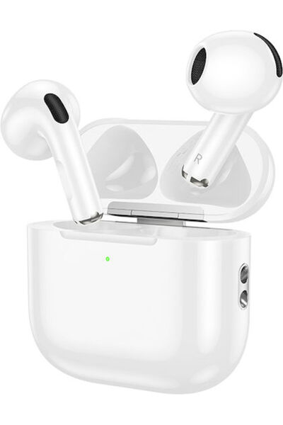 Borofone BW64 Ακουστικά Bluetooth Handsfree με Θήκη Φόρτισης Λευκά