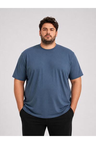 CLASSİCS MEN Ανδρικό κοντομάνικο μπλουζάκι Marwiss Plus Size 7710