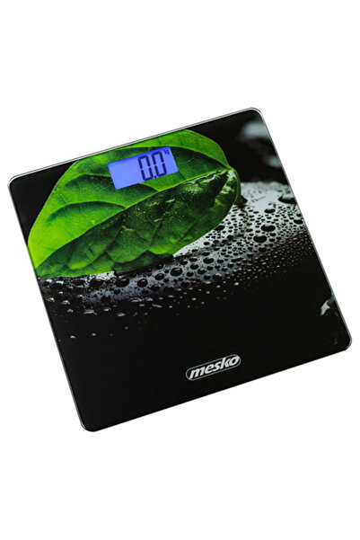 MESKO Cântar personal digital LCD, 150 kg, precizie 100g, sticlă securizată