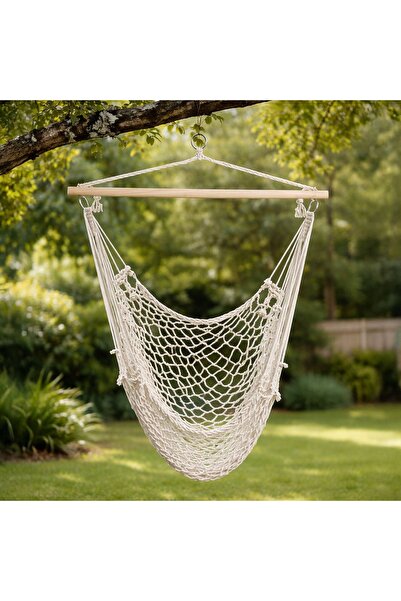 Z Store Scaun suspendat din macrame Ø100x120cm
