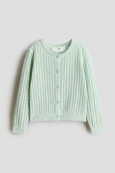 H&M Pointelle-knit cotton cardigan