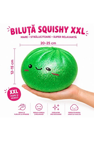 OEM Jucarie Squishy Jumbo Antistres, Flippy, Model Fata Zimbitoare, Jucarie S...