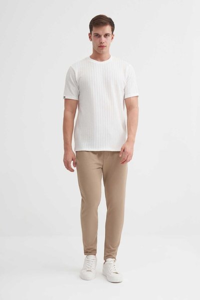 Cazador Erkek T-shirt 40510 BEYAZ