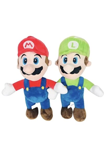 OEM Set de 2 jucării de pluș, Luigi și Mario, 30 CM