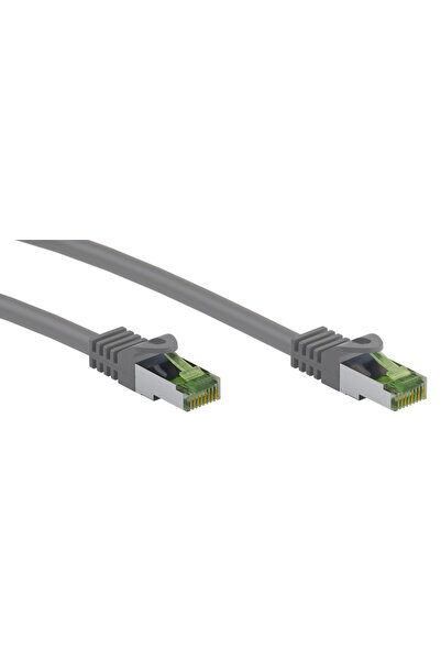 goobay καλώδιο δικτύου 61114, CAT 8.1 S/FTP, copper, GHMT, 0.50m, γκρι