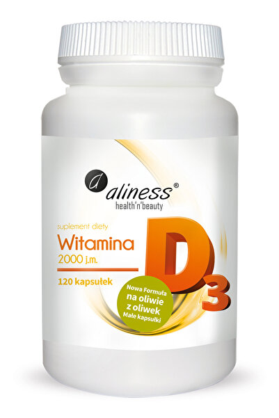 Aliness Vitamina D3 2000 J.m. 120 capsule.
