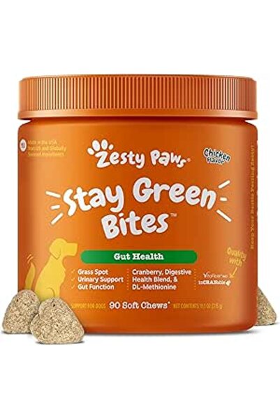 Zesty Paws ستاي جرين بايتس بنكهة الدجاج 90 قطعة
