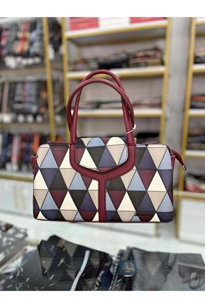Armine Bag Plaid Claret Red Ar41101