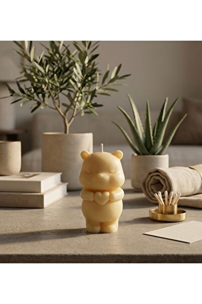 Giez Candle Tavşanlı Masa Süsü Mum
