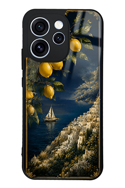 Spoyi Oppo Reno 15 Pro Lemon Coast Dream Tasarımlı Glossy Telefon Kılıfı