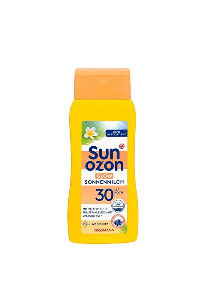 SunOzon لوشن الشمس سول ميلك بعامل حماية من الشمس SPF 30، 200 مل للبشرة الحساسة