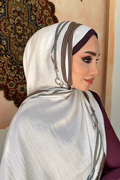 KUQOS Noble Pattern Jacquard Cotton Shawl