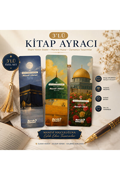 Siyer Yayınları Holy Heritage Bookmarks Set (3 Pieces)