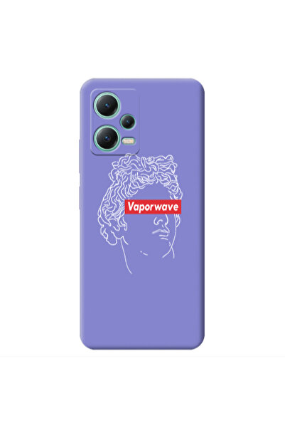 Other Xiaomi Redmi Note 12 Pro 5G Vaporwave Purple Colored Silicone TPU Θήκη