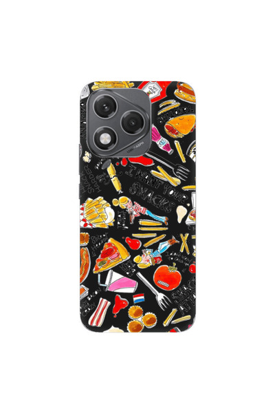 Other Honor 400 Lite Snack attack Black Colored Silicone TPU Θήκη