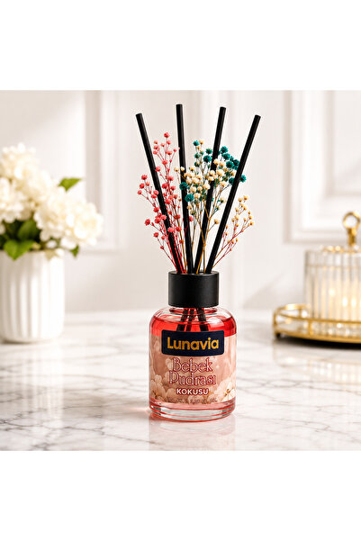 Room Fragrance Baby Powder with Stick 100 ml Decorative Flower