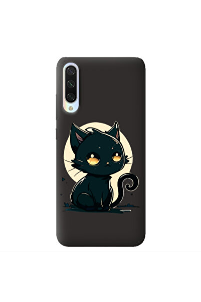 Other Xiaomi Mi 9 Lite Black Cat Black Colored Silicone TPU Θήκη