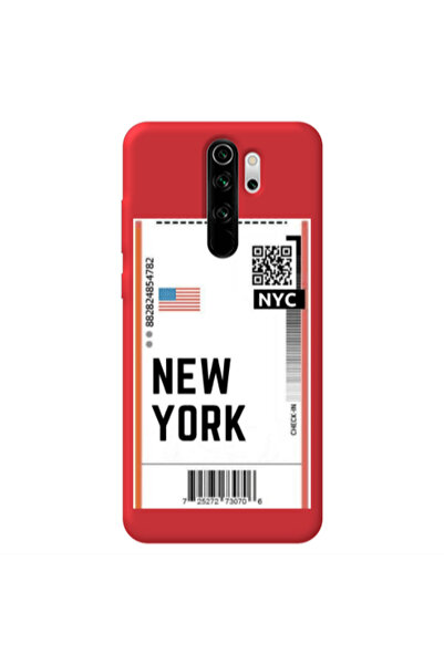 Other Xiaomi Redmi Note 8 Pro New York NYC Red Colored Silicone TPU Θήκη