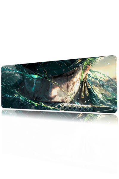 Halura Zoro One Piece 40x90 Desenli Dijital Baskılı Oyuncu Mousepad XXL Kayma...
