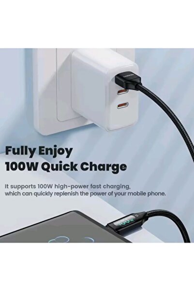 Toocki 100W USB Type C Cable with LED Display - Super Fast Charging & Data Sync Cable*