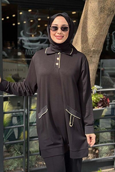 Invee Pamuk Tunik 7204A Siyah