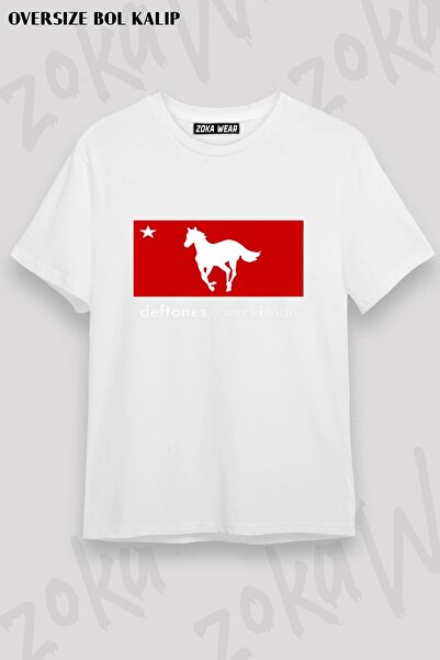 ZOKAWEAR Μπλουζάκι Unisex Loose Fit Deftones v21 με στάμπα
