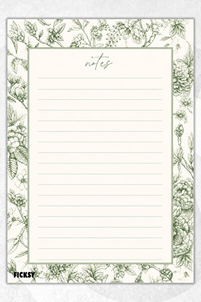 Ficksy A5 Notepad Lined Notebook - 50 Sheets - Memopad - Notepad - Notepad - ...