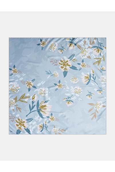 KYR Floral Patterned Scarf Nile Green