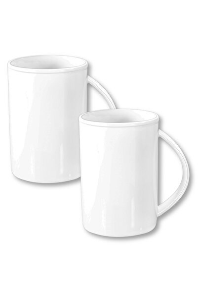 WILMAX ENGLAND Cana mare portelan, alb, 2x 450 ml, pentru ceai si cafea, Fine...